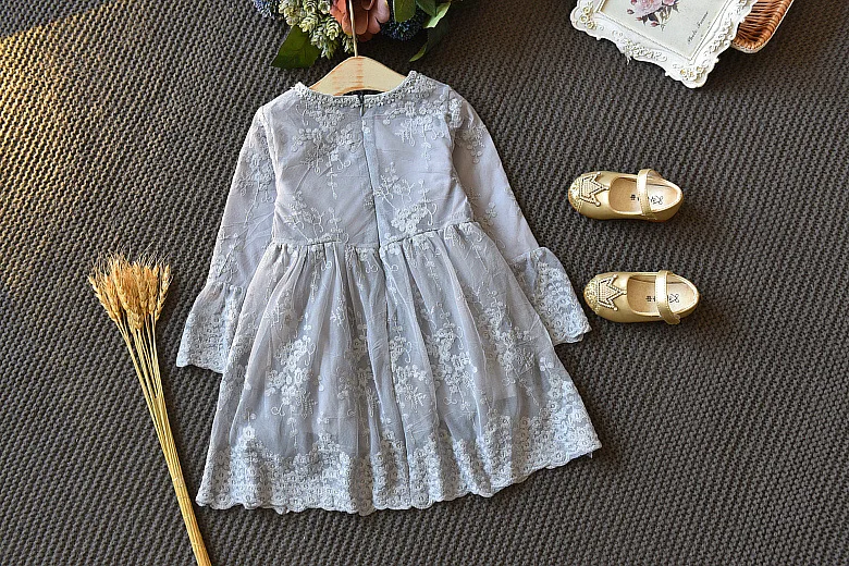 Fashion Casual Girls Dresses 2018 Embroidery Lace Princess Party Children Clothing Spring Autumn Kids Dress For Girls 7 8 Years (22)