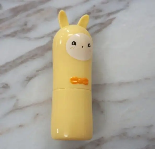 12.1mm Lovely Cute Lip Balm Containers Plastic Green Yellow Pink DIY