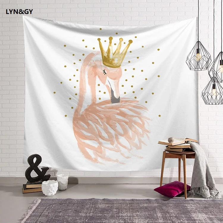 

Large Flamingo Tapestry Wall Hanging Bohemian Beach Towel Polyester Thin Blanket Yoga Shawl Mat 130*150cm, 150*200cm Blanket