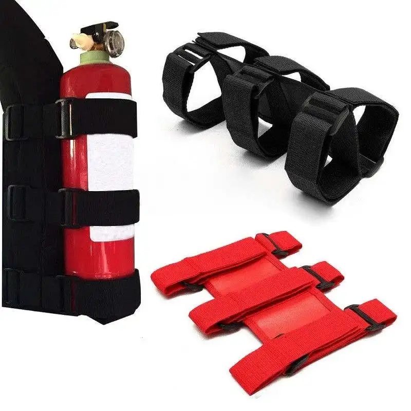 

Nylon Bar Fire Extinguisher Holder Strap Safety Protection Kit for Jeep Wrangler