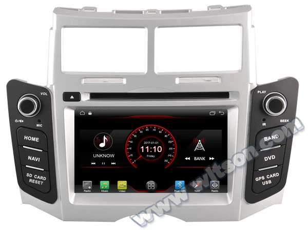 Perfect WITSON Android 9.1 GPS NAVIGATION DVD For TOYOTA YARIS car dvd player 1080P HD Mirror Link/TPMS/DVR/OBD/4G modem support 9