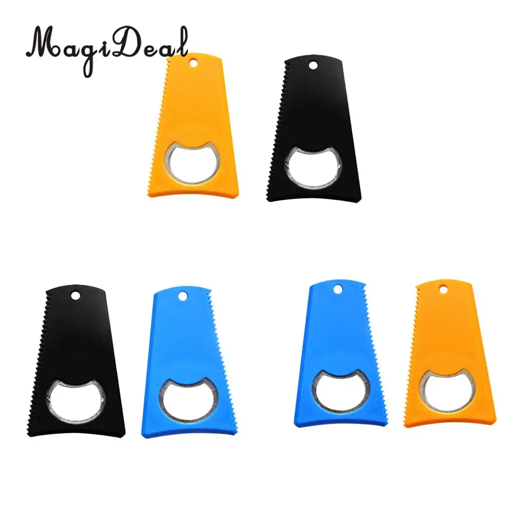 MagiDeal 2Pcs Surfboard Surf Board Surfboard Skimboard Wax Comb Clean Tool Bottle Opener Wax Comb Remover Clean Maintenance Tool