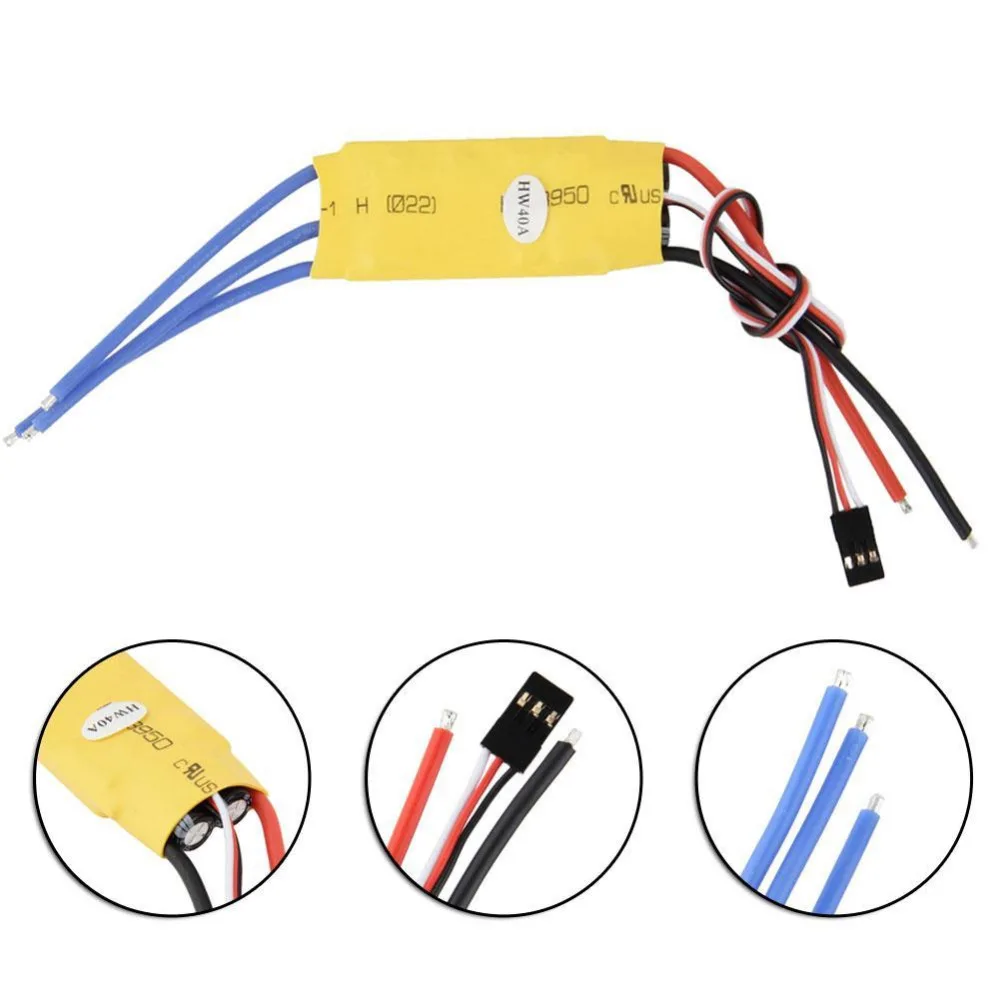 

New 40A ESC for Brushless Motor Speed Controller For DIY RC Helicopter