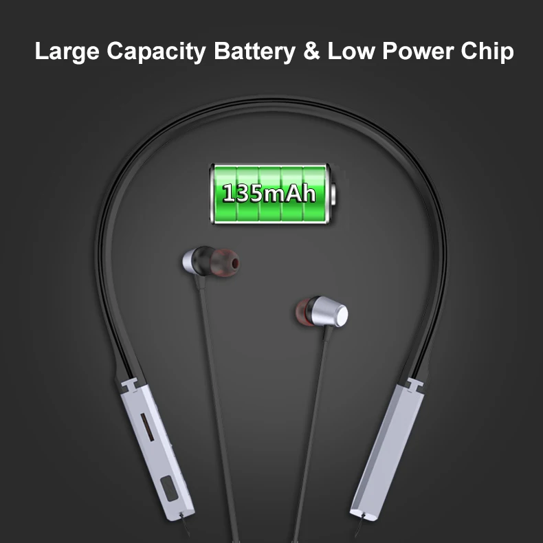 Sport Wireless Bluetooth Headphones For Iphone XS Max 8 7 Samsung S9 S8 Bluetooth Earbuds Mic Headset Waterproof Headphone