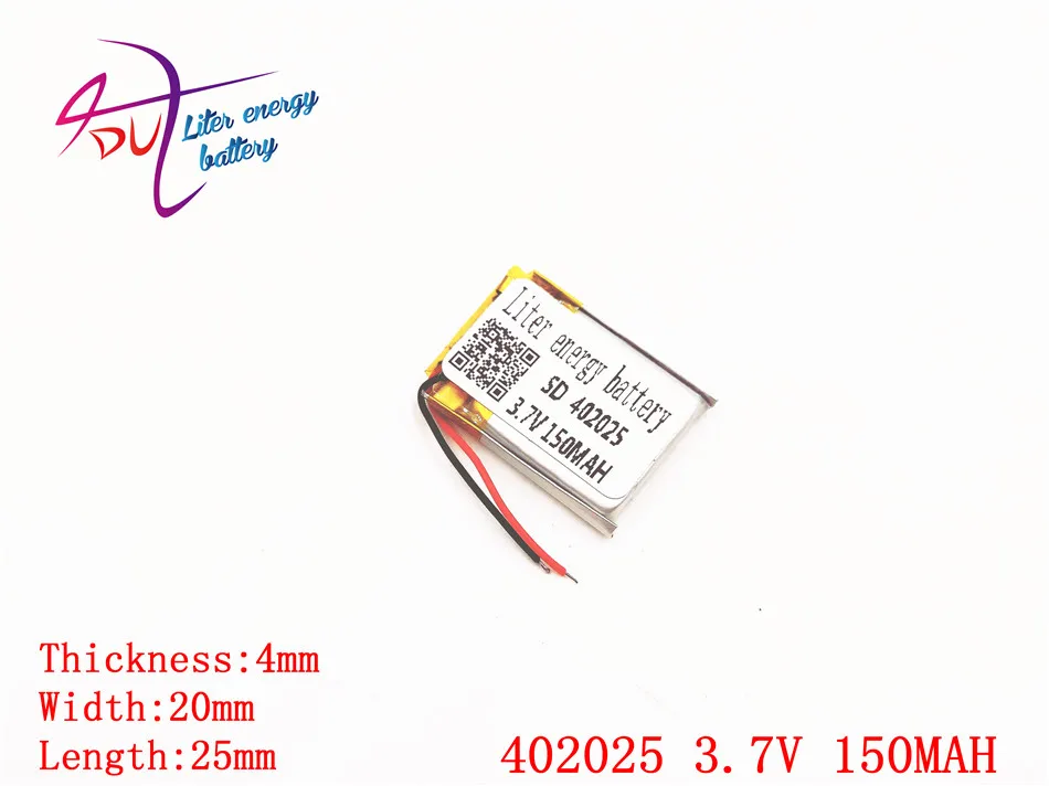 

Polymer lithium ion battery 402025 3.7V 150MAH can be customized wholesale CE FCC ROHS MSDS quality certification