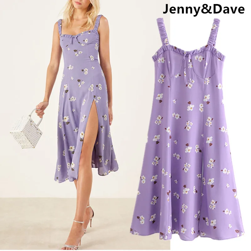 

Jenny&Dave 2019 spring summer dress women vestidos bohemian spaghetti strap vestidos de fiesta party dress 2 pieces set 0601