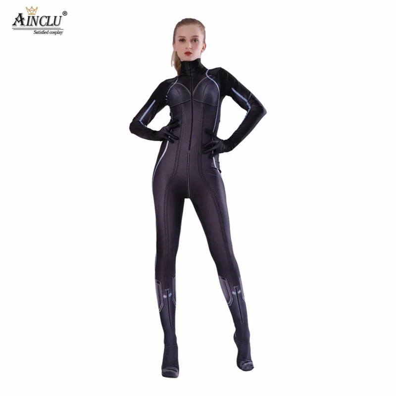 Avengers Endgame Black Widow Cosplay Costume 3D Print Lycra Superhero Halloween Zentai Bodysuit Jumpsuits for Women/Female/Girls