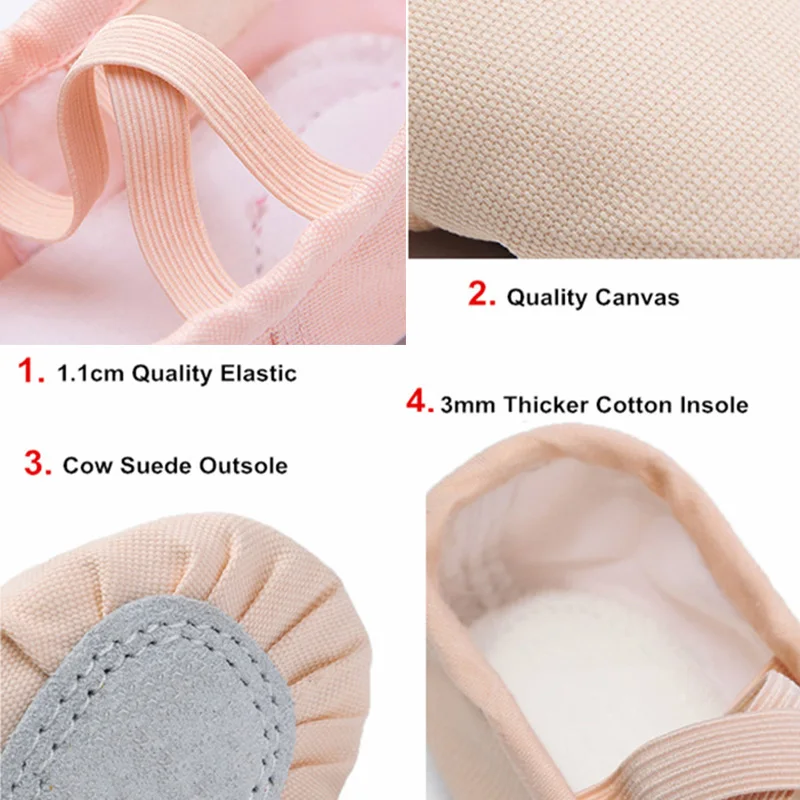 USHINE/EU22-45 тканевые тапочки для занятий йогой и учителем; парусиновая обувь для занятий в тренажерном зале; Танцевальная обувь для балета для детей и девочек