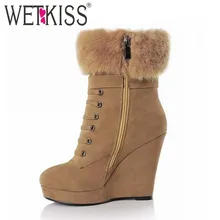 Mode Boucle Croix cravate Coins Chaussures Cheville Bottes 2016 Marque Haute Talons Plate-Forme Chaussures Automne Hiver Bottes Femmes Chaussures Femme