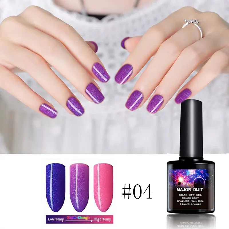 Термогель лак для ногтей температура сменить гель лак долговечный светодиодный краска для ногтей градиентный цвет s UV Хамелеон дизайн ногтей настроение цвет - Цвет: 04