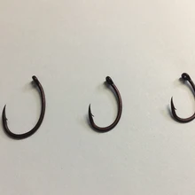 1000 x камуфляж коричневый широкий Gape с изогнутая ручка и выключатель точки рыболовные крючки-микро колючая тефлон покрытием Карп крючки