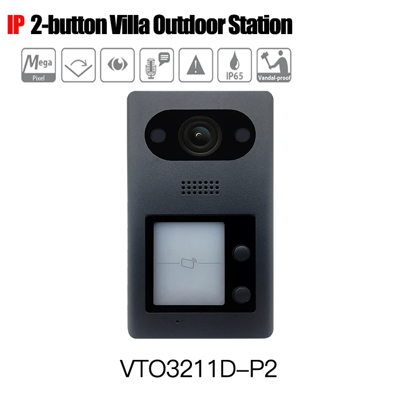 

DH Original VTO3211D-P2 IP 2-button Villa Outdoor Station without logo VTO3211D-P2