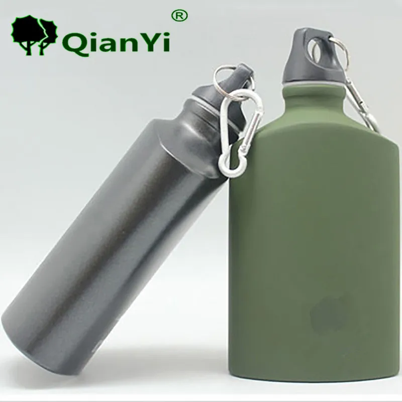 Военной столовой овальные чайник петли крышки узкий MouthOutdoor Спортивная бутылка