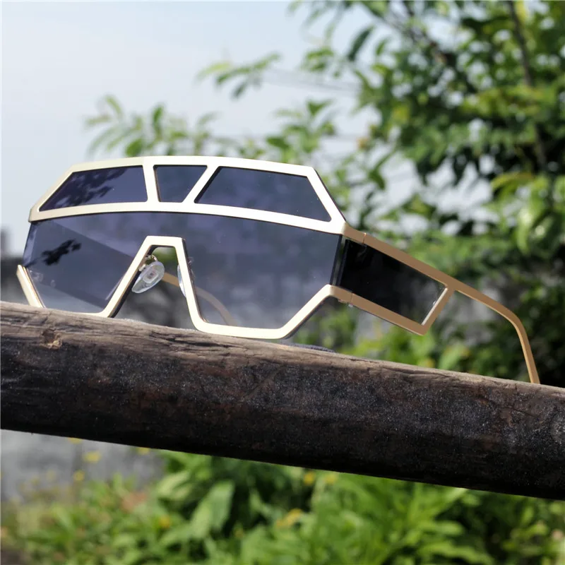 MINCL футуристический черные очки для Для женщин Мода Брендовая Дизайнерская обувь UV400 зеркало линзы солнцезащитные очки для Для мужчин Новое поступление NX