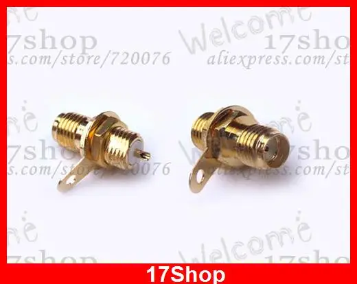 

50PCS SMA female Sockets front Panel mount connector solder adapters