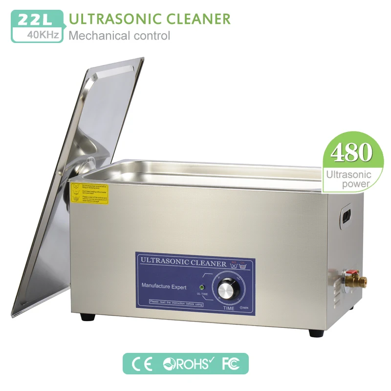 Best Ultrasonic Cleaner 22L 480W with basket clean Industry dental