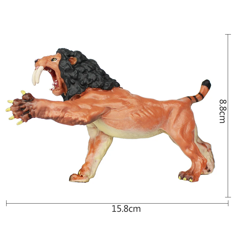 Wiben Ancient Smilodon моделирование Львов модель животного Фигурки игрушек обучающие и