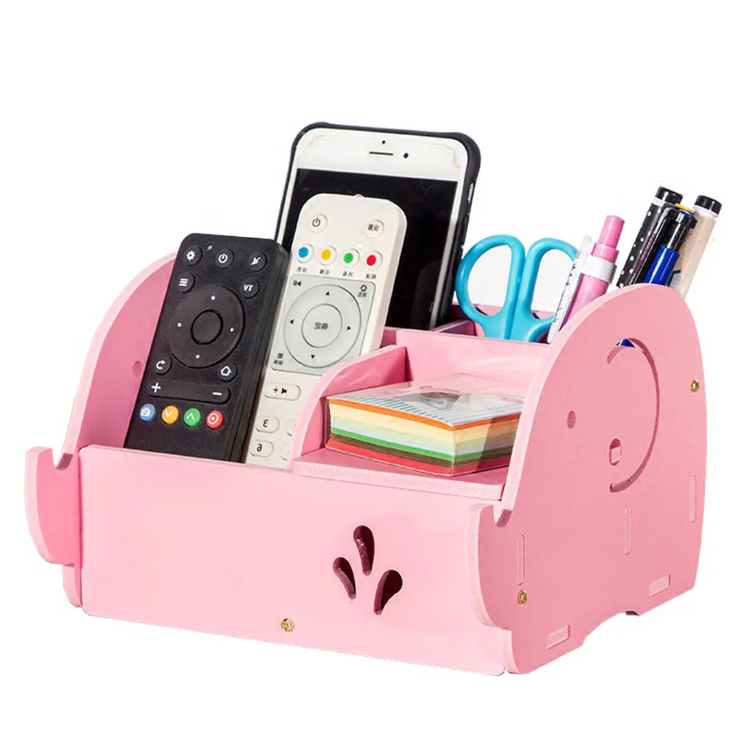 Mini Elephant Storage Box Organizador Plastic Box Tablet PC Stand
