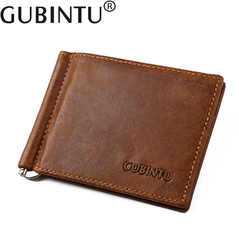 

Dollar Kashelek Genuine Leather Slim Cash Women Men Holder Clamp For Money Clip Metal I Male Female Wallet Purse With Card Bills