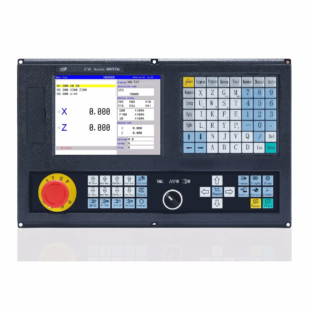 

Best price 2 Axis CNC Lathe Controller for Retrofit Lathe Machine ATC G code