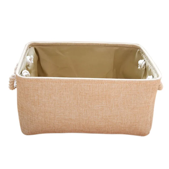 Woven Storage Basket Empty Lined Baby Rectangular Storage Lined Baby Basket Rectangular