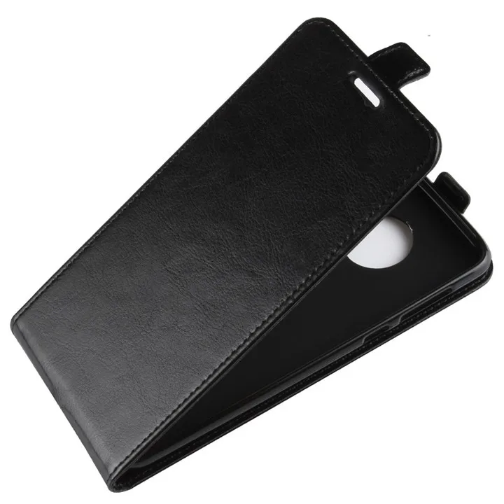 HUDOSSEN для Motorola Moto G6 XT1925-10 Бумажник Флип кожаный чехол Coque для мото G6 1 s сотовый телефон обратно чехол Para - Цвет: Black