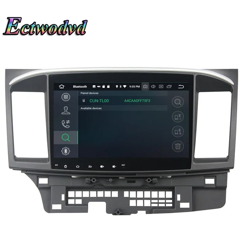 Clearance Ectwodvd Octa Core 4G RAM 64G ROM Android 9.0 Car Multimedia DVD Player GPS HeadUnit for Mitsubishi Lancer 2015 9