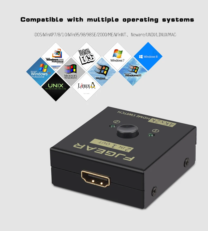 4K UHD HDMI split ter HDMI коммутатор 1X2 2X1 split 1 in 2 Out усилитель 1080P 4K x 2K HDMI коммутатор 2 порта двунаправленный