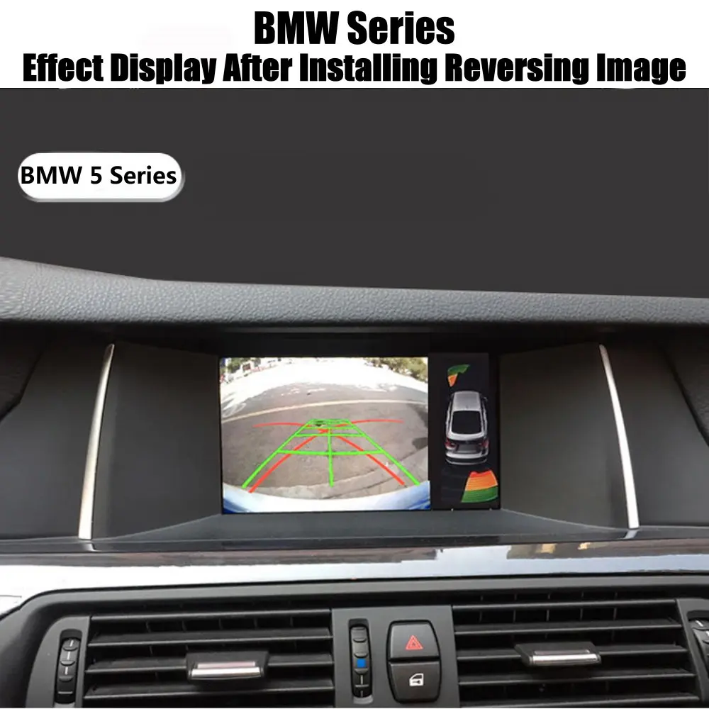Для BMW 5 F10 F11 F07 2011 2012 2013 декодер формата HD коробка заднего вида парковочная камера изображение автомобильный экран обновленный дисплей
