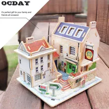 OCDAY американский стиль DIY 3D деревянная головоломка для детей развивающая игрушка для детей подарочные коробки и шкатулки декоративные ручной работы Дом головоломка ручная работа игрушка