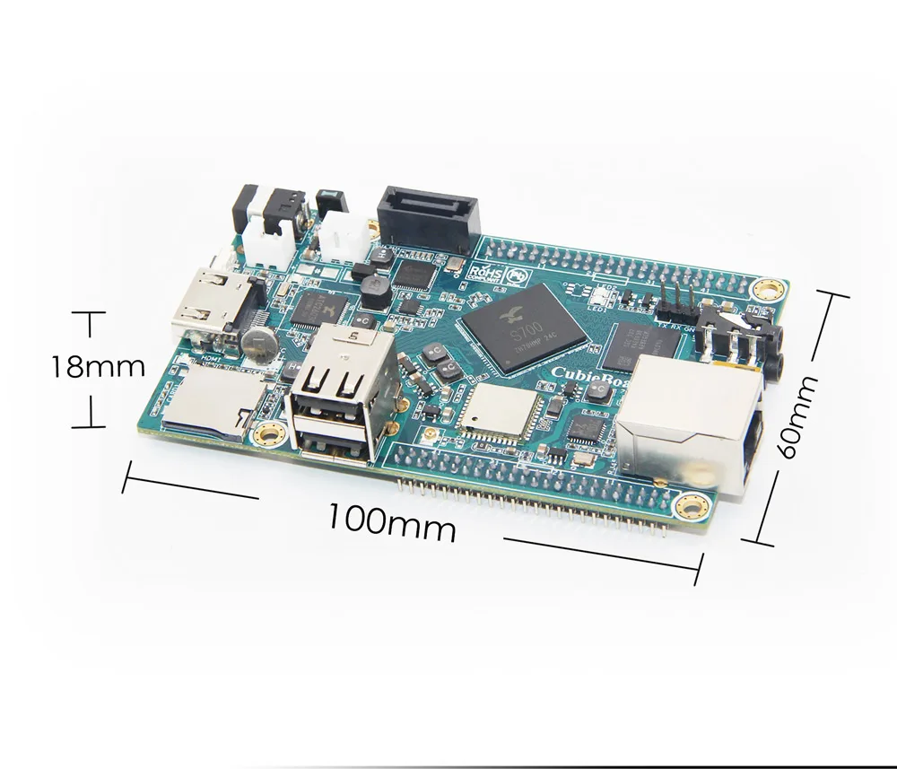 Cubieboard7 действия SOC S700 ARM Cortex-A53 четырехъядерный 2G LP DDR3 8G eMMC макетная плата/android/linux/с открытым исходным кодом