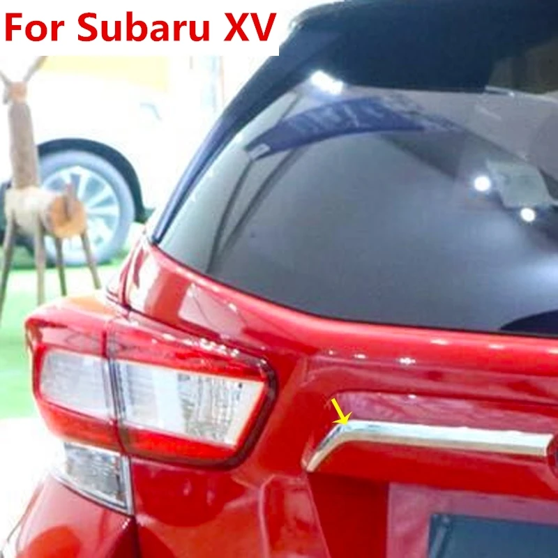 Подходит для Subaru, автомобильные аксессуары, брелок для автомобиля Subaru XV 5 дверей ABS хромированная крышка задней крышки багажника аксессуары снаружи 2 шт