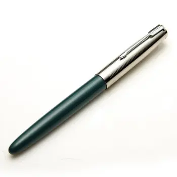 

5pack 616 Fountain Pen Hooded Silver Nib Green Barrel Small Vintage
