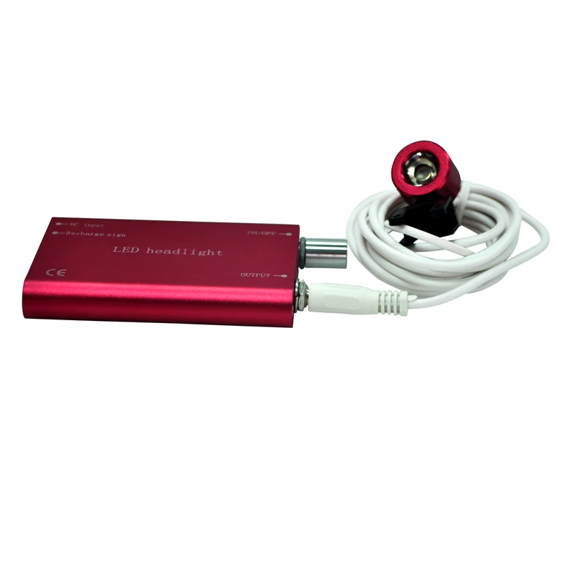 

Free Shipping New Light Weight Red LED Head Light Lamp for Dental Surgical Medical Binocular Loupe CE Approved