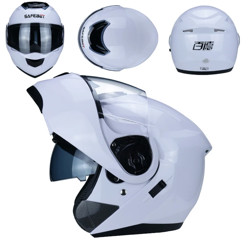 Абс высококачественный флип шлем с двойным щитком мотоциклетный шлем Съемный и моющийся подкладка аэродинамический дизайн модульный шлем - Цвет: b5
