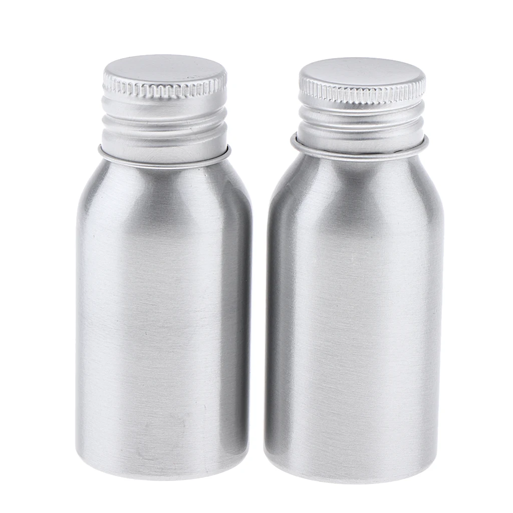 2Pcs Empty Cosmetics Storage Bottles with Screw Cap Containers for Shampoo, Lotions, Liquid Body Soap, Cream