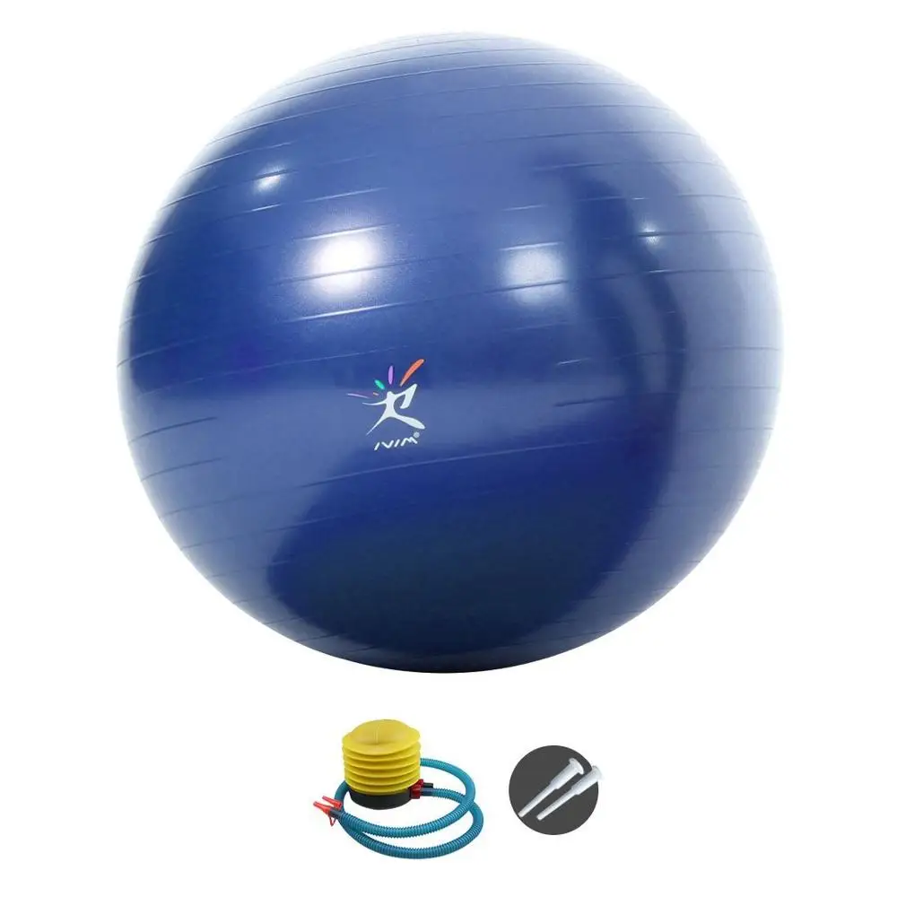 Мяч для йоги 65 см Йога Пилатес Бодибилдинг домашний фитнес Йога Ядро Мяч ПВХ анти-взрыв утилита баланс мяч - Цвет: Синий