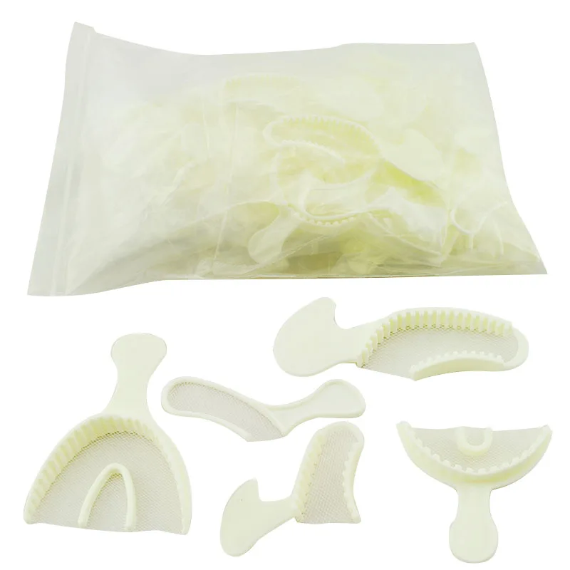 50 PCS Posterior Bite Registration Tray Trays Dental Impression