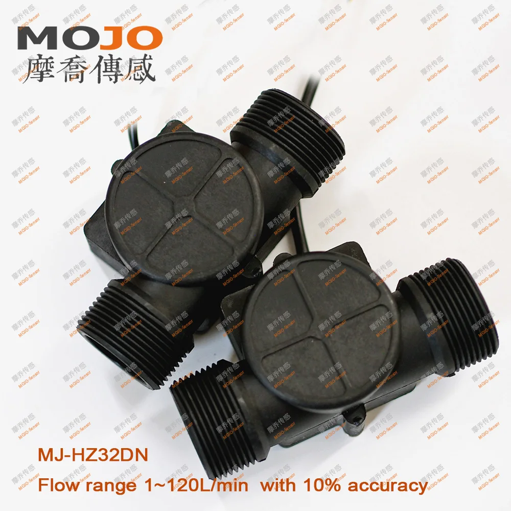 MJ-HZ32DN G1 1/4 ''DN32 диаметр 2-100 л/мин 10% детектор расхода воды/измерение потока жидкости 10 шт./лот