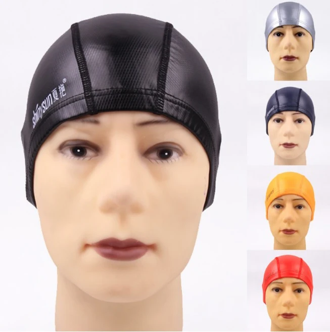 hot sale ! Swimming Caps , PU swimming cap Men & women universal