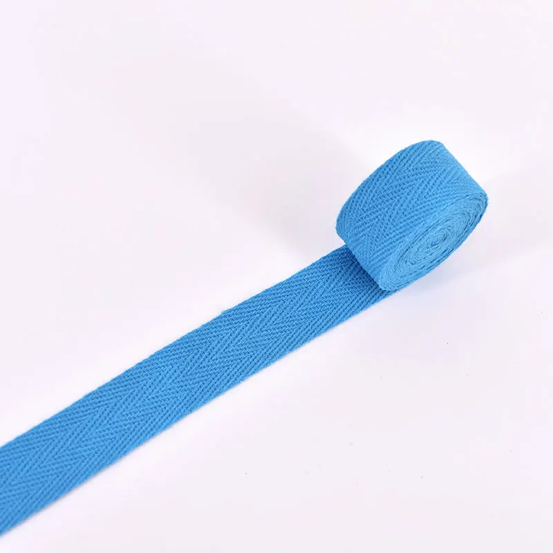 10 м/лот 1,5 см Мульти Цвет шевронная лента, тесьма тканая хлопчатобумажная швейная оверлок ткань ремень DIY Аксессуары LX582 - Цвет: Blue