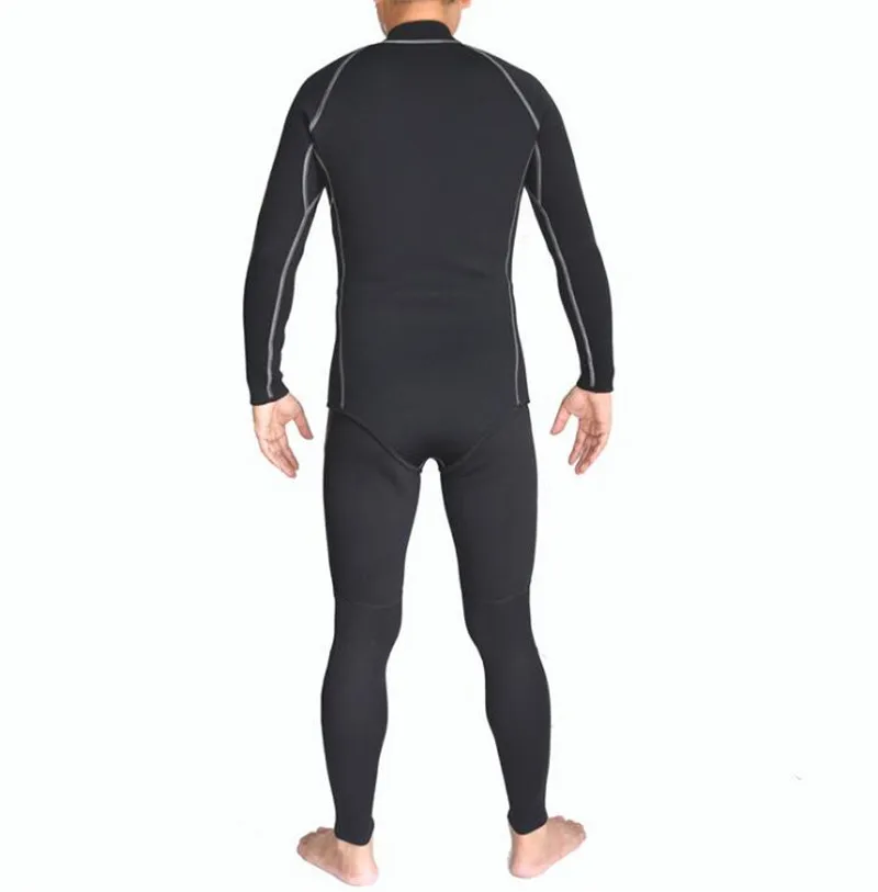 SLINX Men 3mm Neoprene Men Scuba Diving Suit Snorkeling Spearfishing Wetsuit Surfing Windsurf Keep Warm Jacket Connecting Crotch