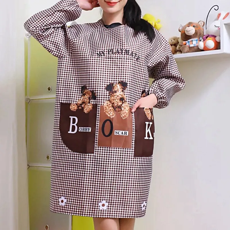 26 color Waterproof Kitchen Apron Pet Apron Home Cleaning Kitchen Aprons For Women restaurant Chef Cooking Baking BBQ Apron