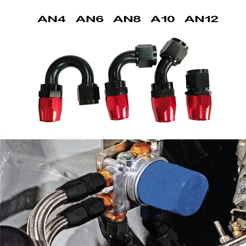 12AN AN12 45 Degree Swivel Oil/Fuel/Gas Line Hose End Fitting Adapter BLACK 12AN AN12 45 Degree Swivel Oil/Fuel/Gas Line Hose End Fitting Adapter BLACK