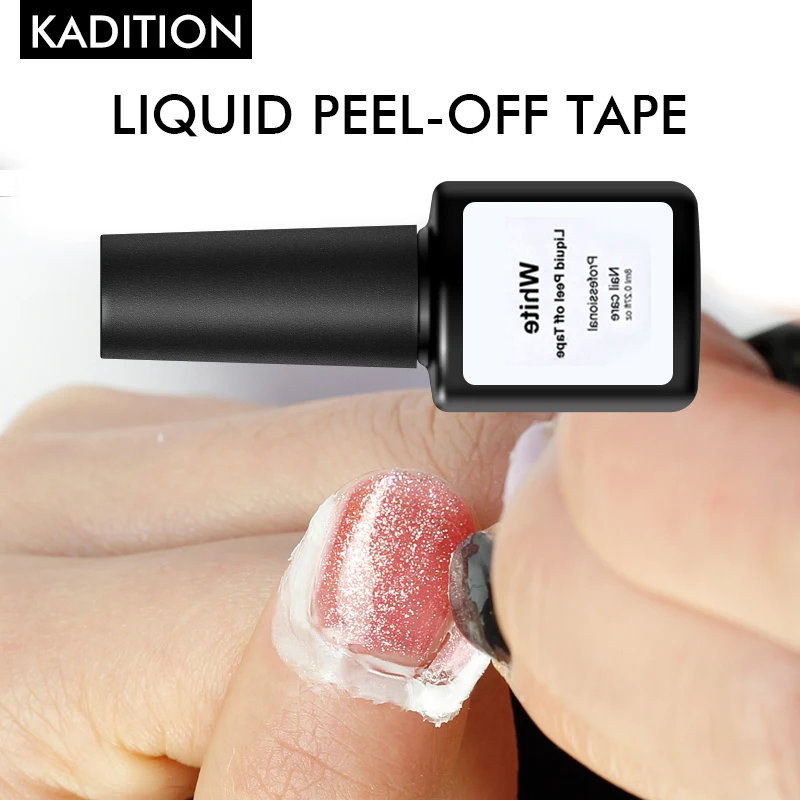 KADITION 8ML UV Tape Finger Skin Protection Gel Peel Off Nail Protection Liquid Latex Gel