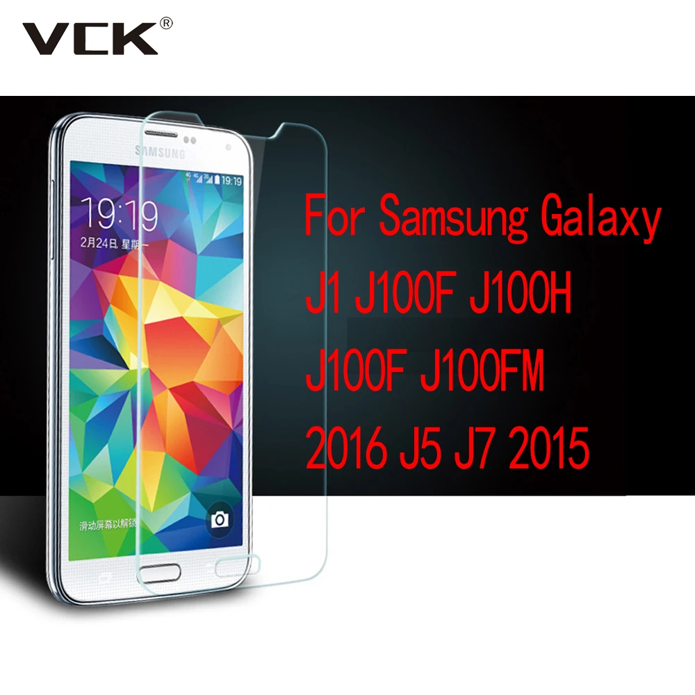 VCK For Samsung Galaxy J1 J100F J100H J100F J100FM 2016 J5 J7 2015 Glass Toughened Rrotective