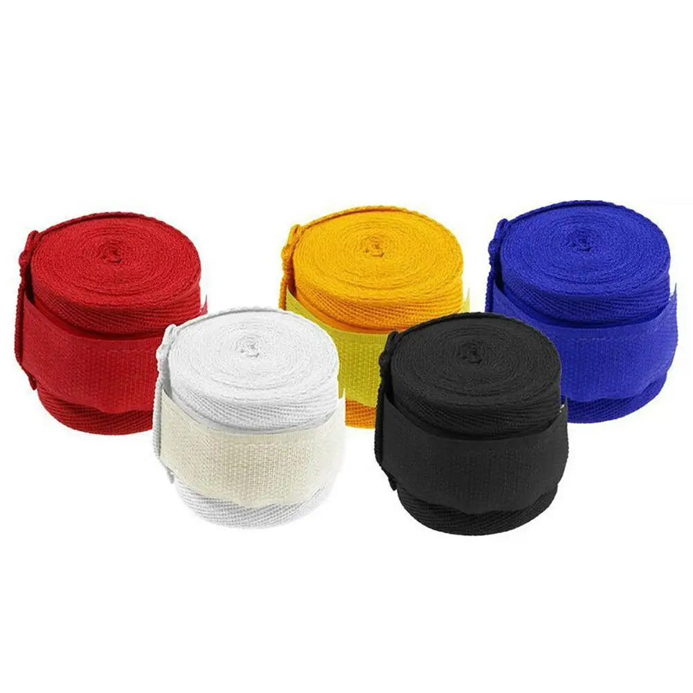 

NEW 2.5mx5cm Boxing Sports Cotton Strap Bandage Cover Muay Taekwondo Hand Glove Wrap