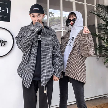 

Autumn And Winter New Boutique Men's Simple Plaid Shirt Casual Long-sleeved Personality Temperament Student Trend Business