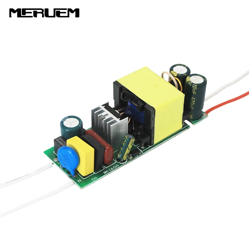 

2pcs/lot 30-40W Isolated Led Driver DC30-42V 900mA Lamp Power Supply Lighting Transformer AC85-265V converter
