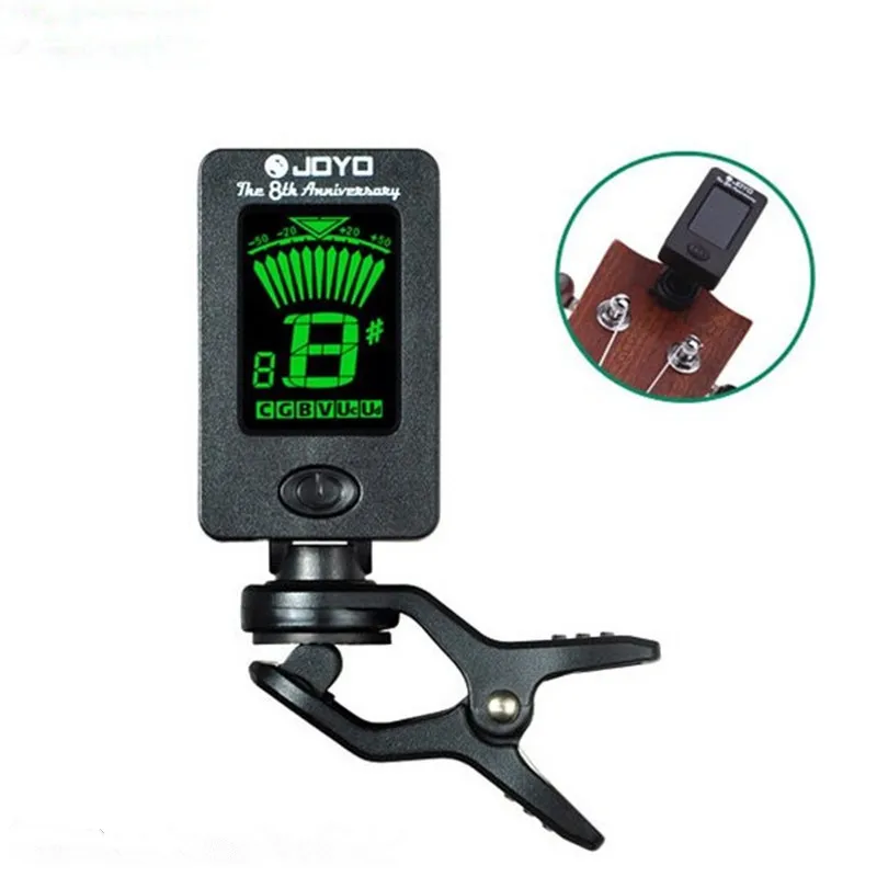 

Joyo JT-01 Chromatic Clip-On Digital Tuner 360 Degree Rotatable Guitar Tuners Machines for Guitar Bass Violin Ukulele +Battery